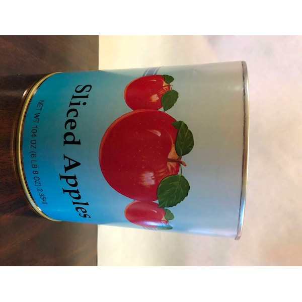 Commodity Canned Fruit & Vegetables Commodity Three Apple Sliced Apple In Water 10 Can, PK6 709